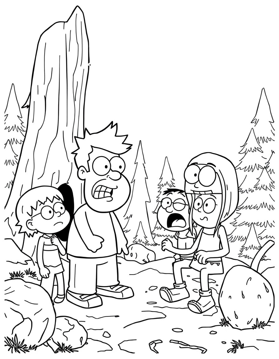 a funny scene from gravity falls