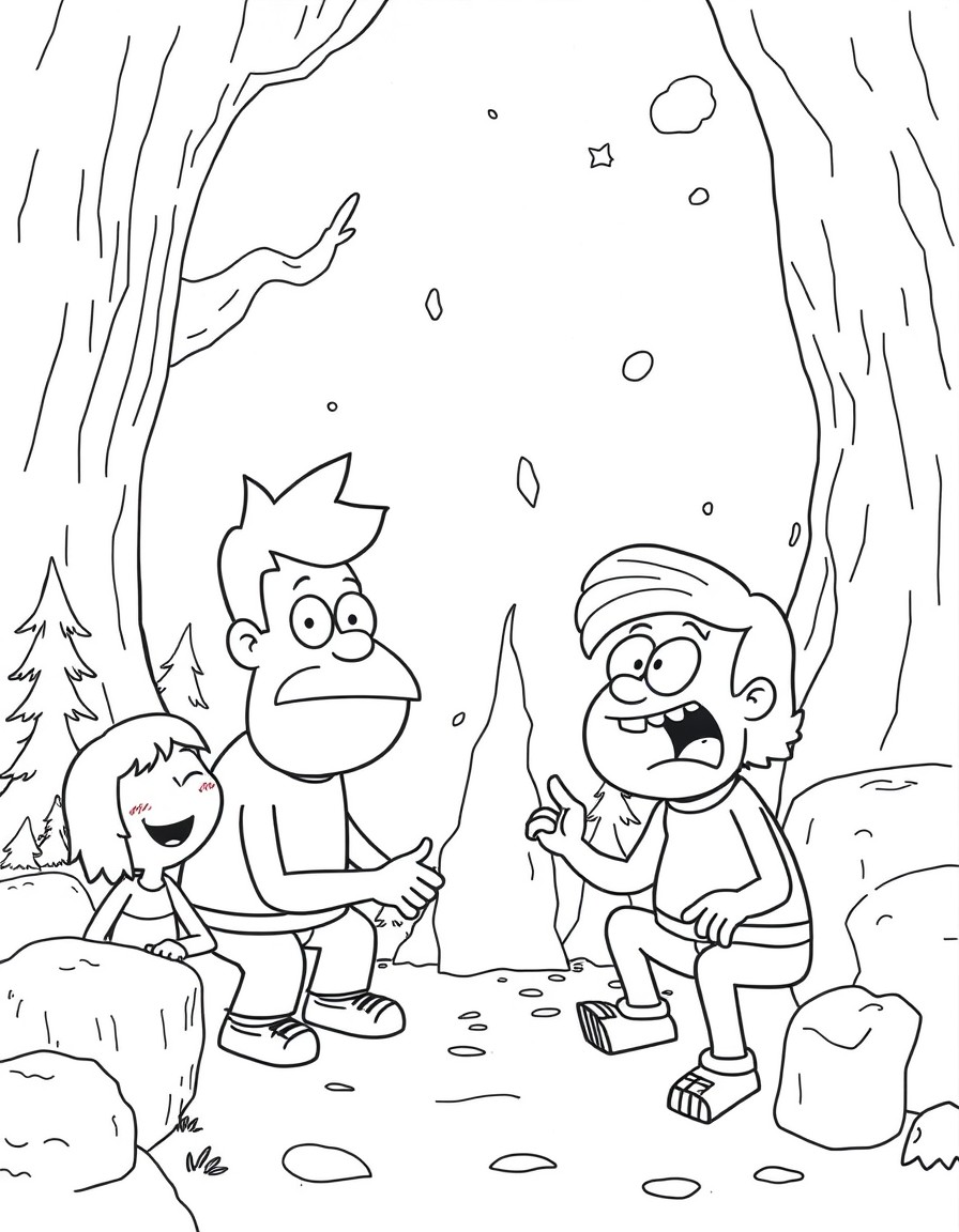 a funny scene from gravity falls