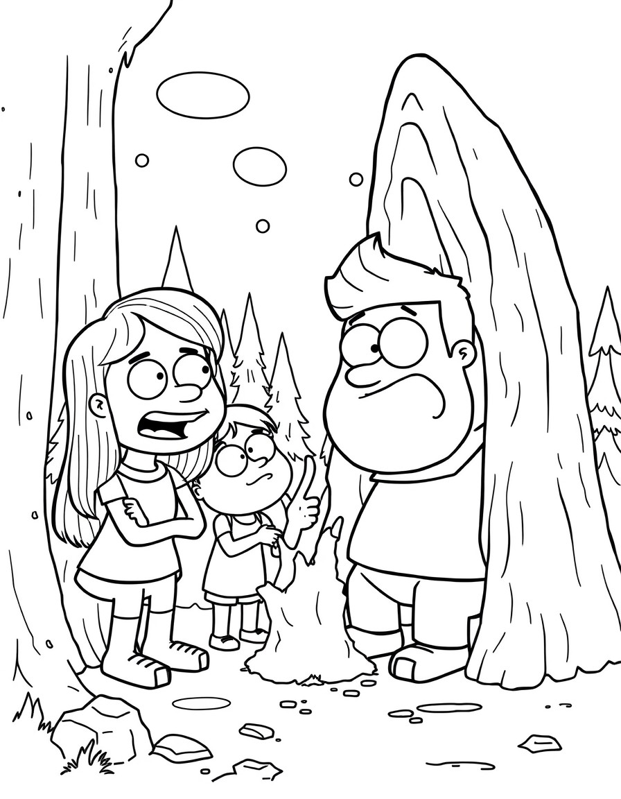 a funny scene from gravity falls