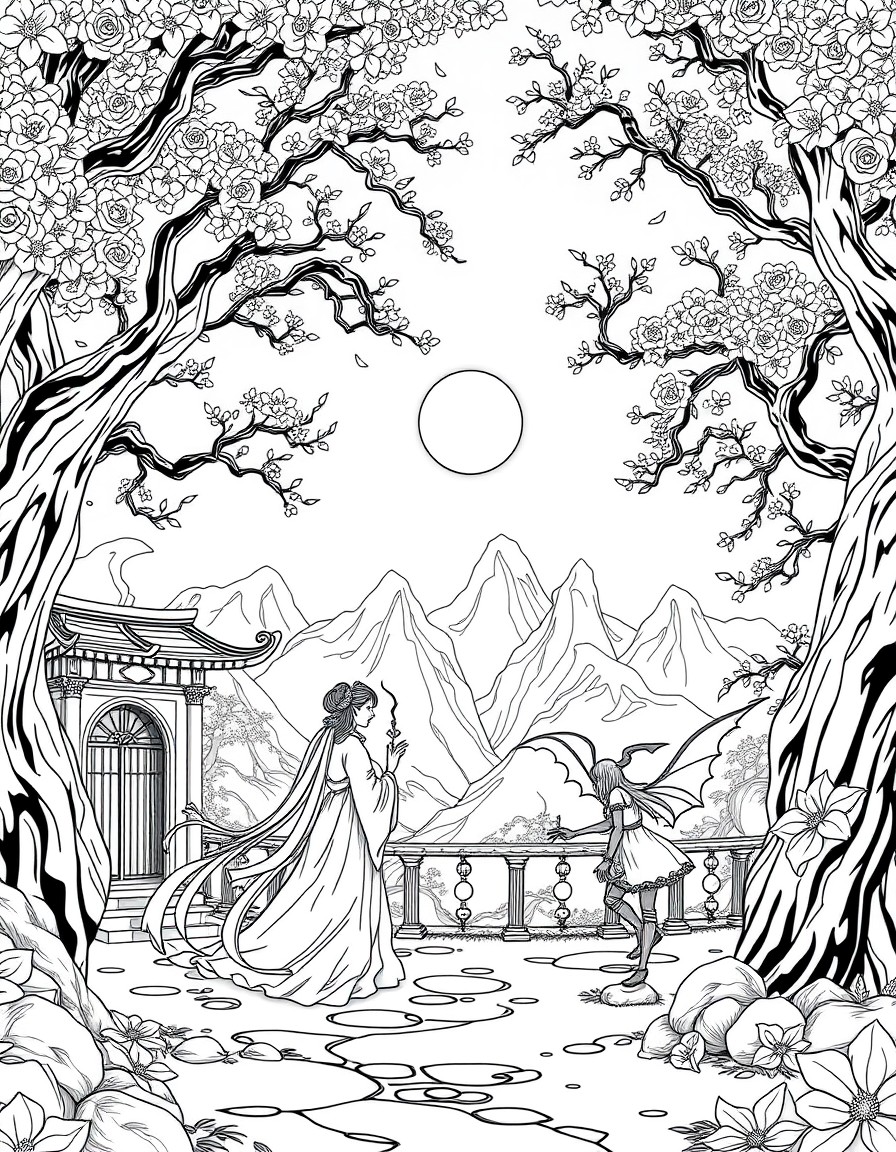 A beautiful scenery from the cdrama "Love Between a Devil and a Fairy"