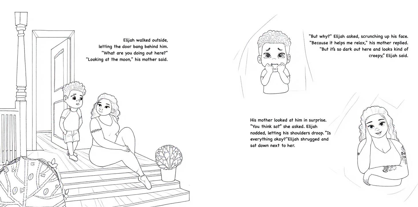 Make this a high-quality black and white COLORING PAGE with white background, only black lines, NO big gray areas, and clear, thick bold outlines, well-defined shapes, and clean edges. Remove all shad