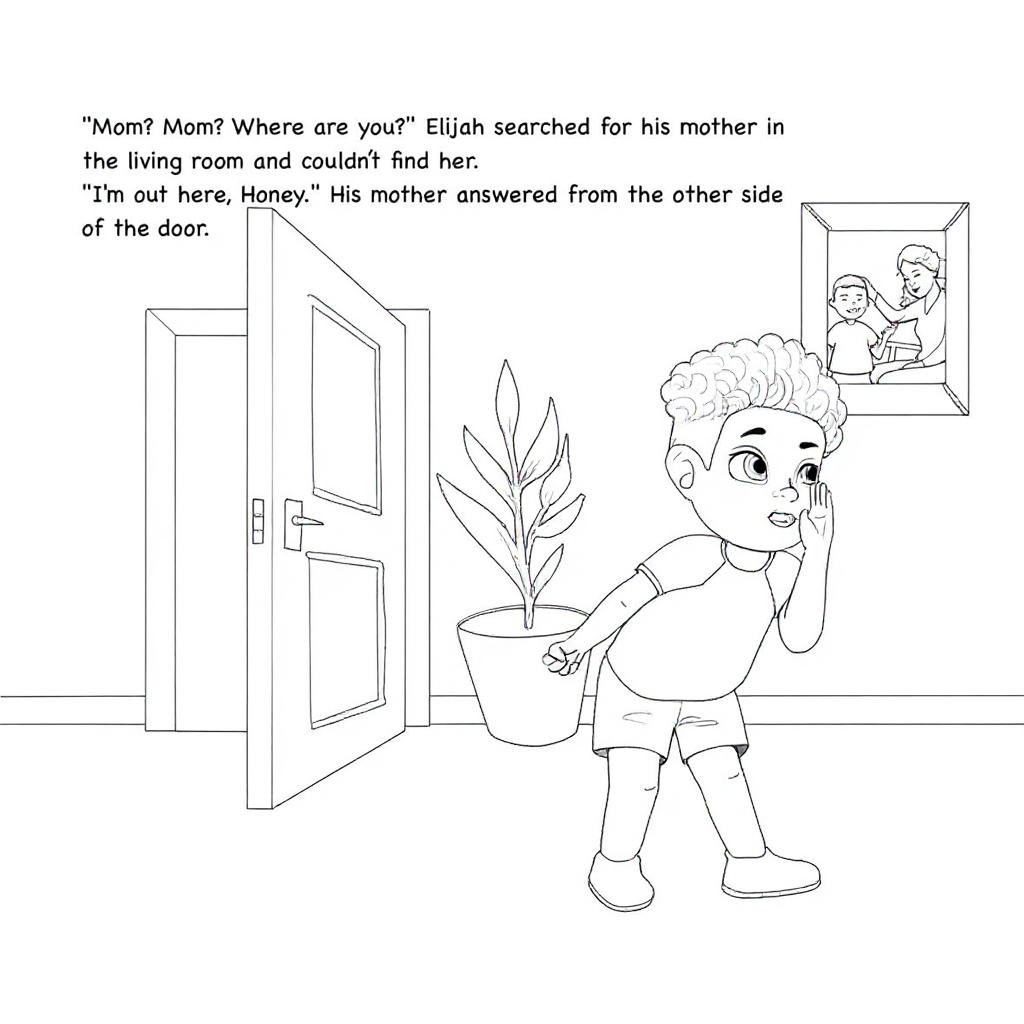 Make this a high-quality black and white COLORING PAGE with white background, only black lines, NO big gray areas, and clear, thick bold outlines, well-defined shapes, and clean edges. Remove all shad