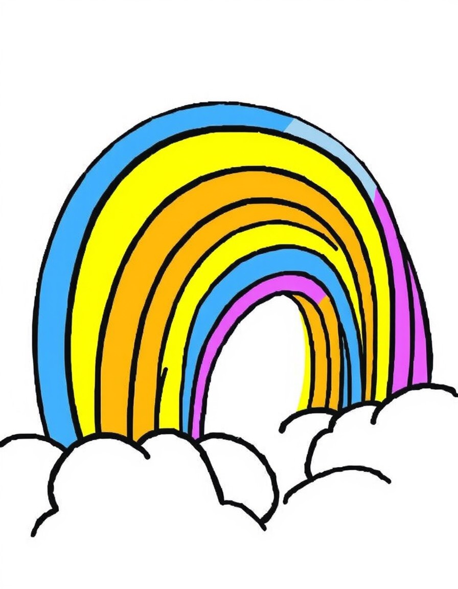 Bright color rainbow very colorful