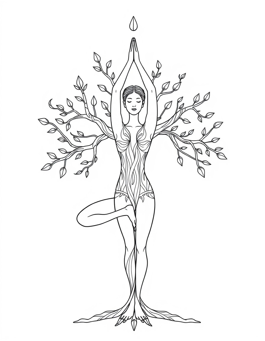 yoga tree pose