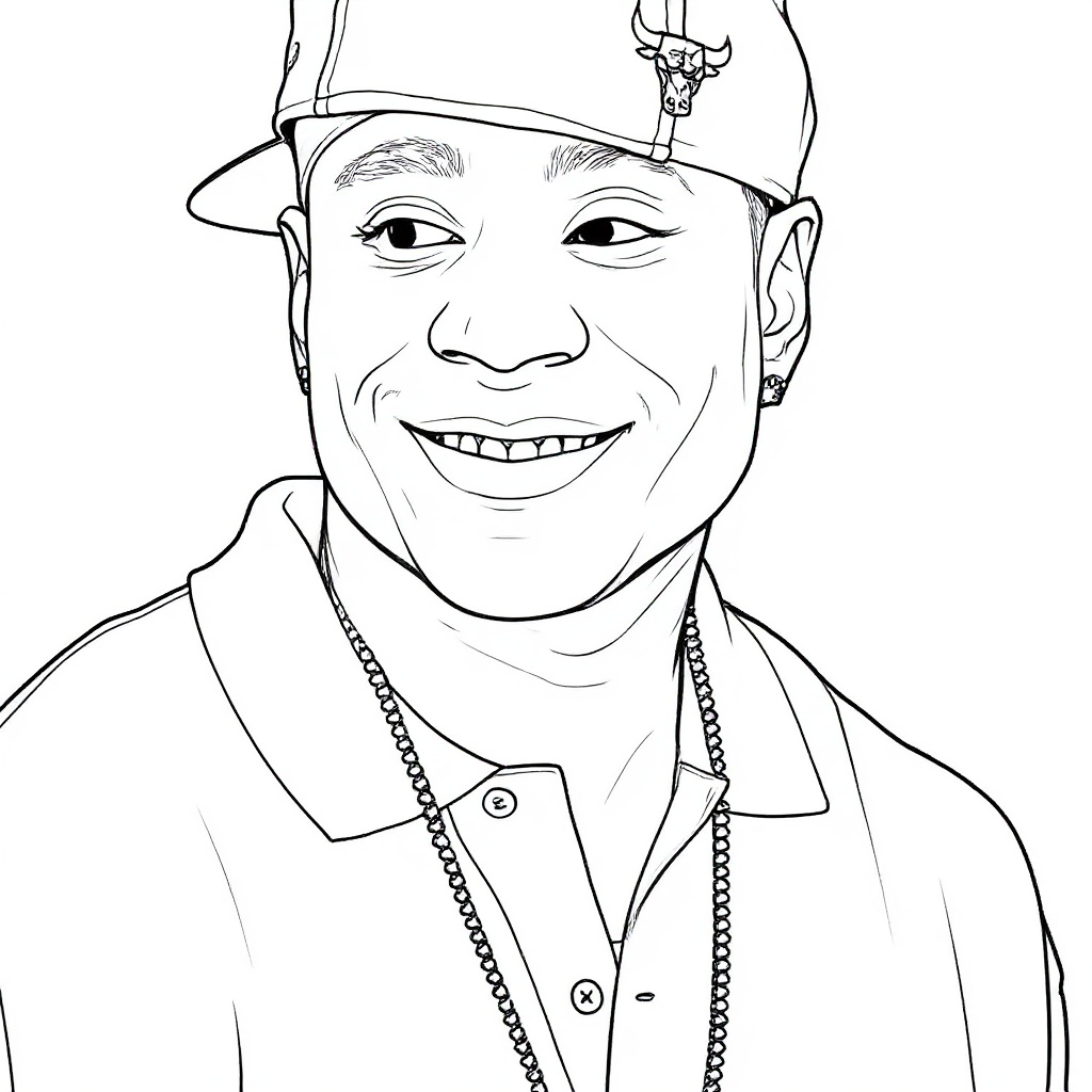 Make this a high-quality black and white COLORING PAGE with white background, only black lines, NO big gray areas, and clear, thick bold outlines, well-defined shapes, and clean edges. Remove all shad