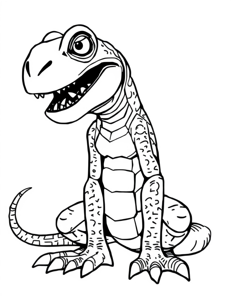 Reptil from the show "Spidey and his amazing friends" before transforming