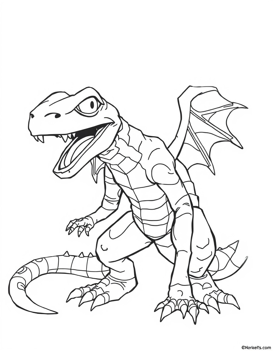 Reptil from the show "Spidey and his amazing friends" before transforming