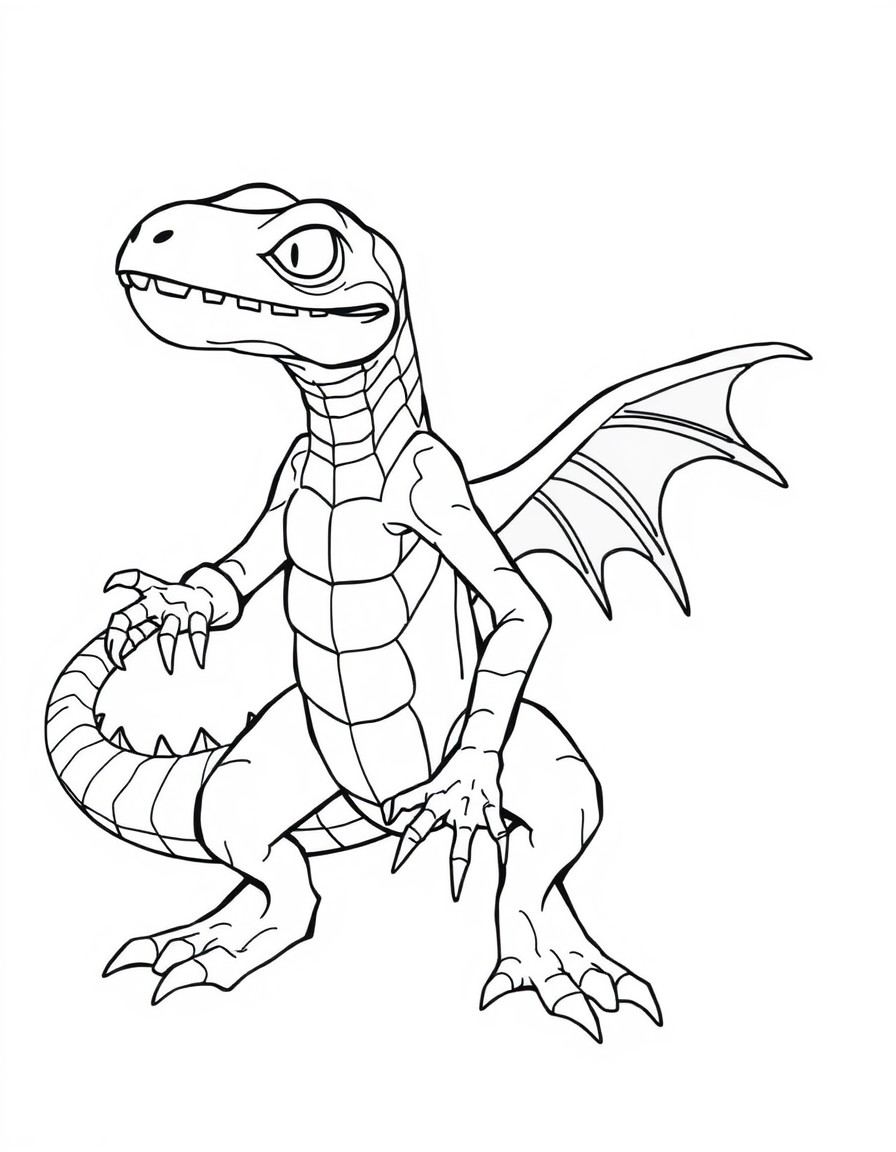 Reptil from the show "Spidey and his amazing friends" before transforming