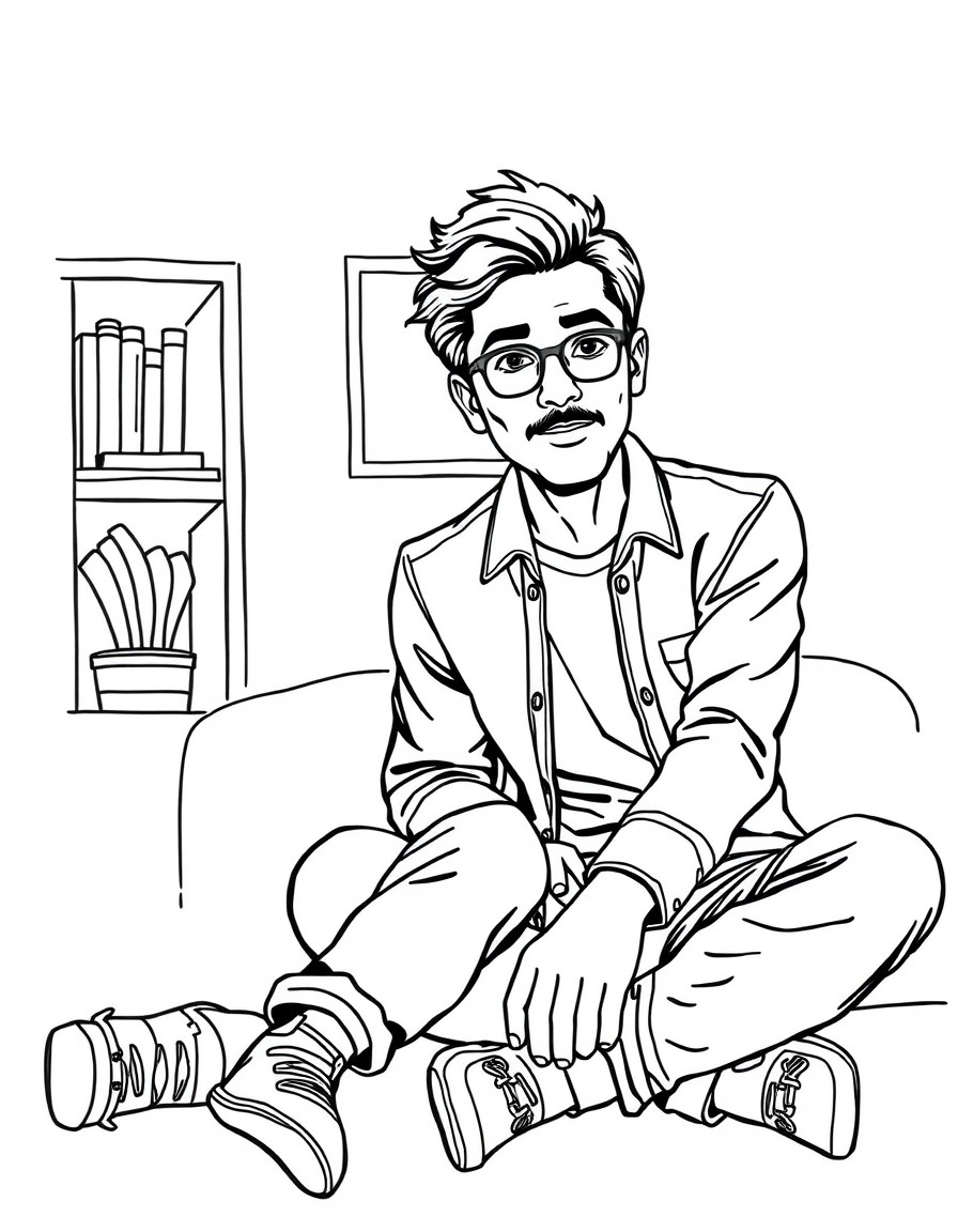 rash kutrapali sitting next to sheldon cooper