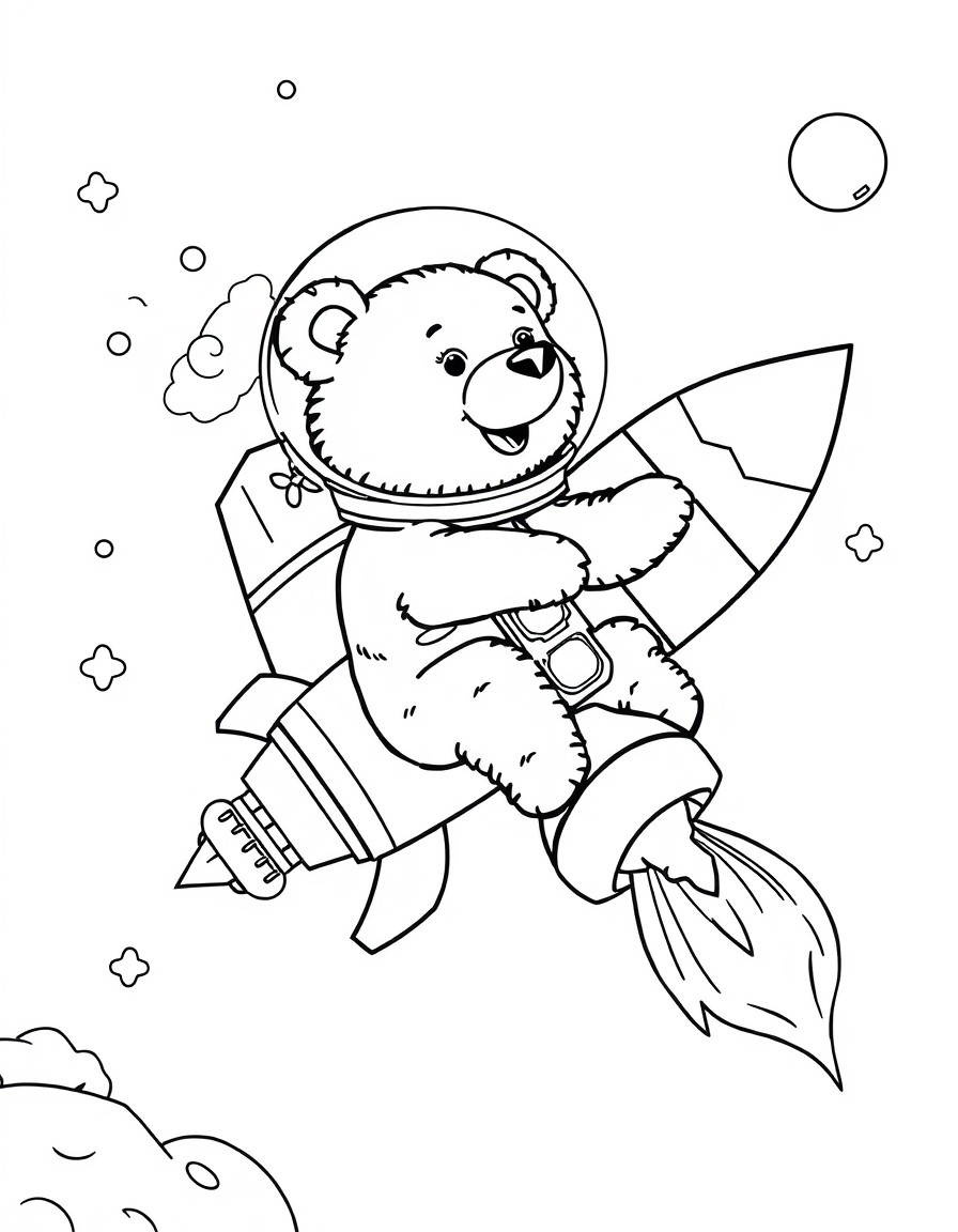 bearn in space on a rocket