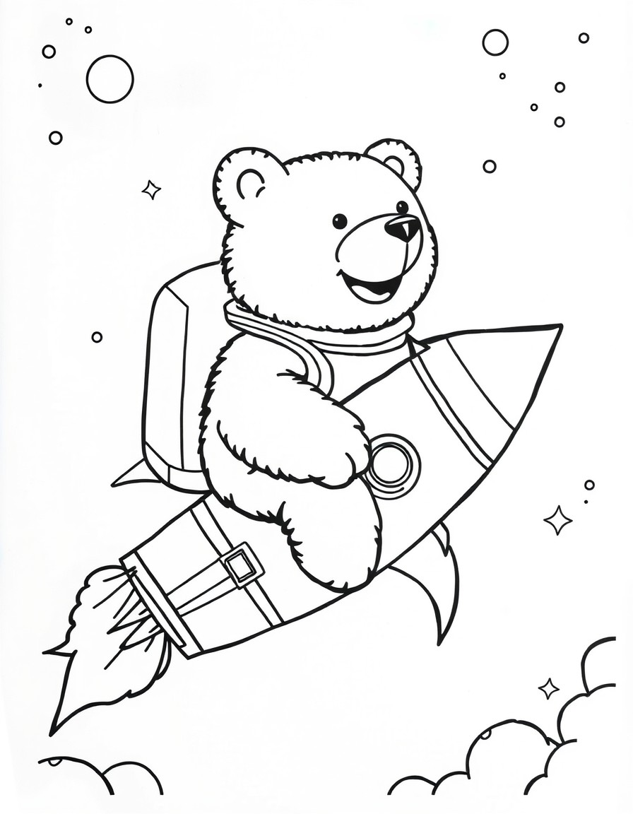 bearn in space on a rocket