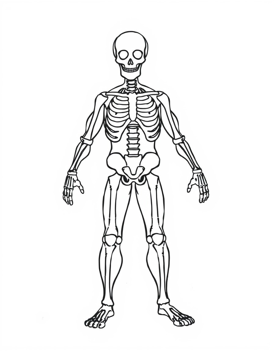 white background, black outlines, anatomically correct with proper proportions, well-structured, no missing or extra limbs, ready for coloring, coloring page of: , simple black outlines, large clear spaces, perfect for kids coloring