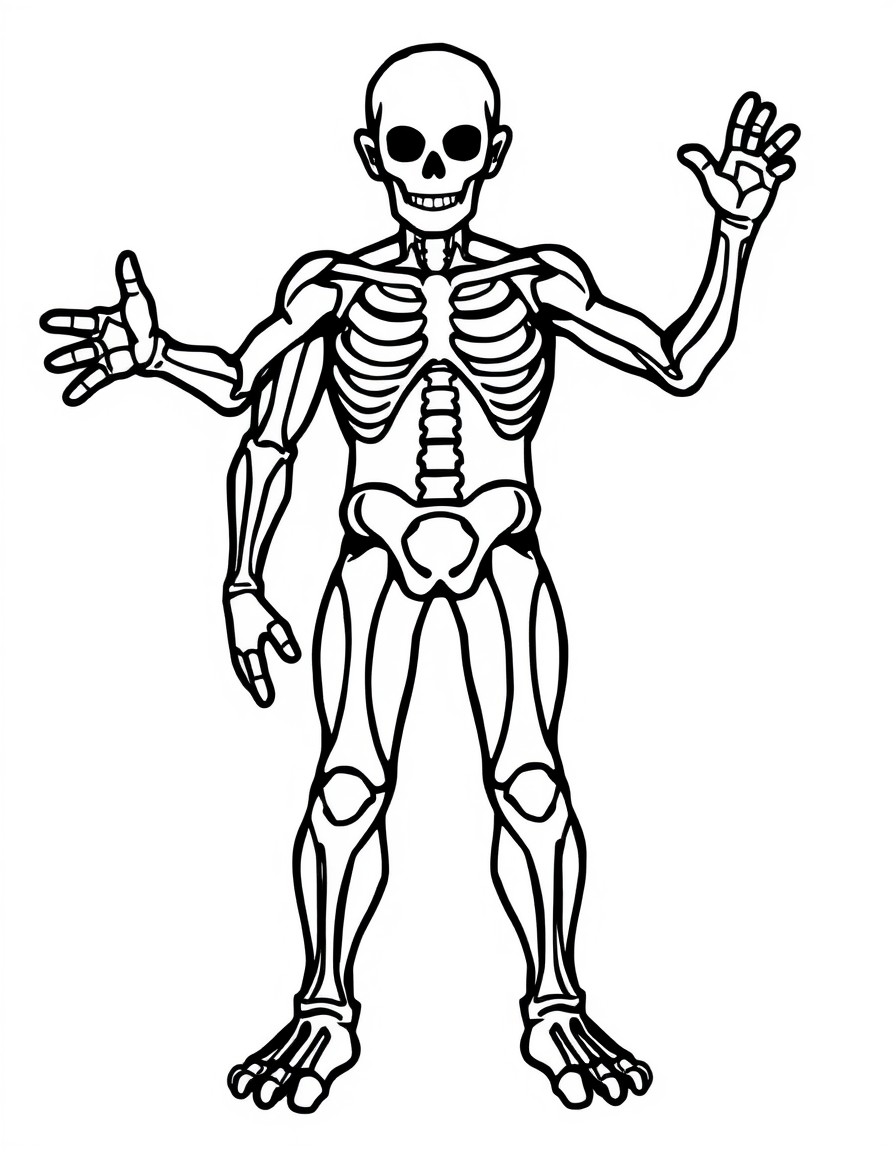 white background, black outlines, anatomically correct with proper proportions, well-structured, no missing or extra limbs, ready for coloring, coloring page of: , simple black outlines, large clear spaces, perfect for kids coloring