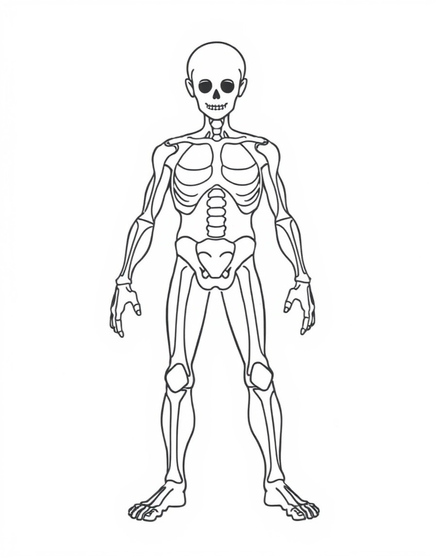 white background, black outlines, anatomically correct with proper proportions, well-structured, no missing or extra limbs, ready for coloring, coloring page of: , simple black outlines, large clear spaces, perfect for kids coloring