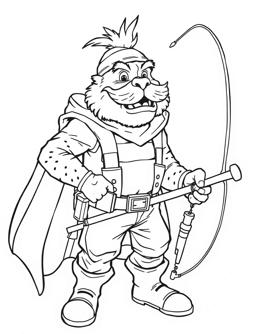 a supehero called Tommy Ruff the fisherman