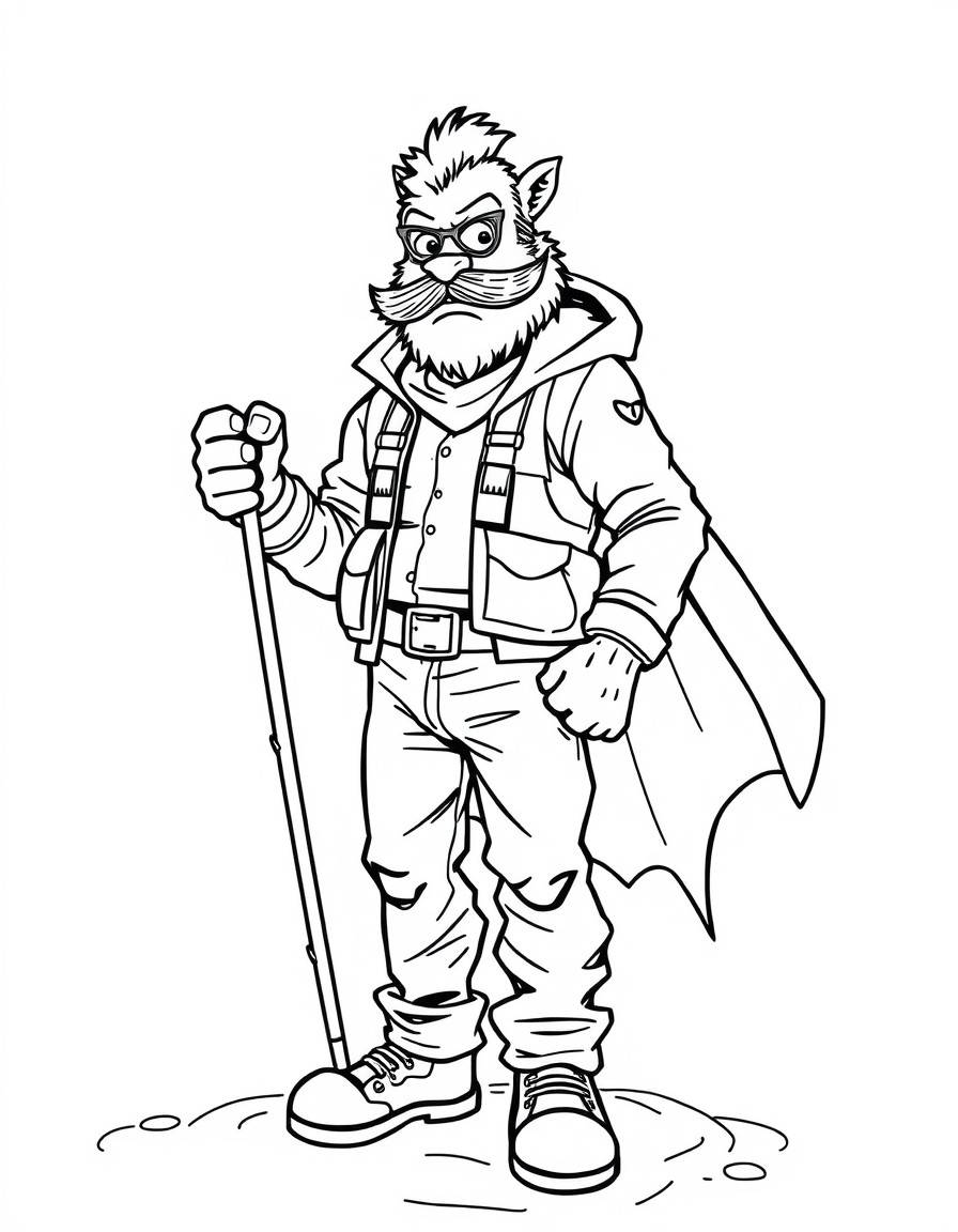 a supehero called Tommy Ruff the fisherman