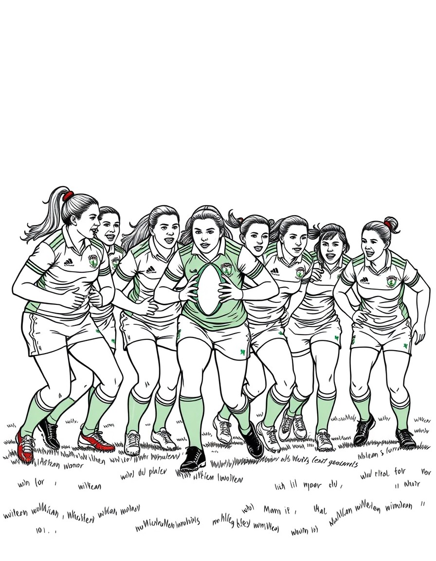 Irish womens rugby team photo