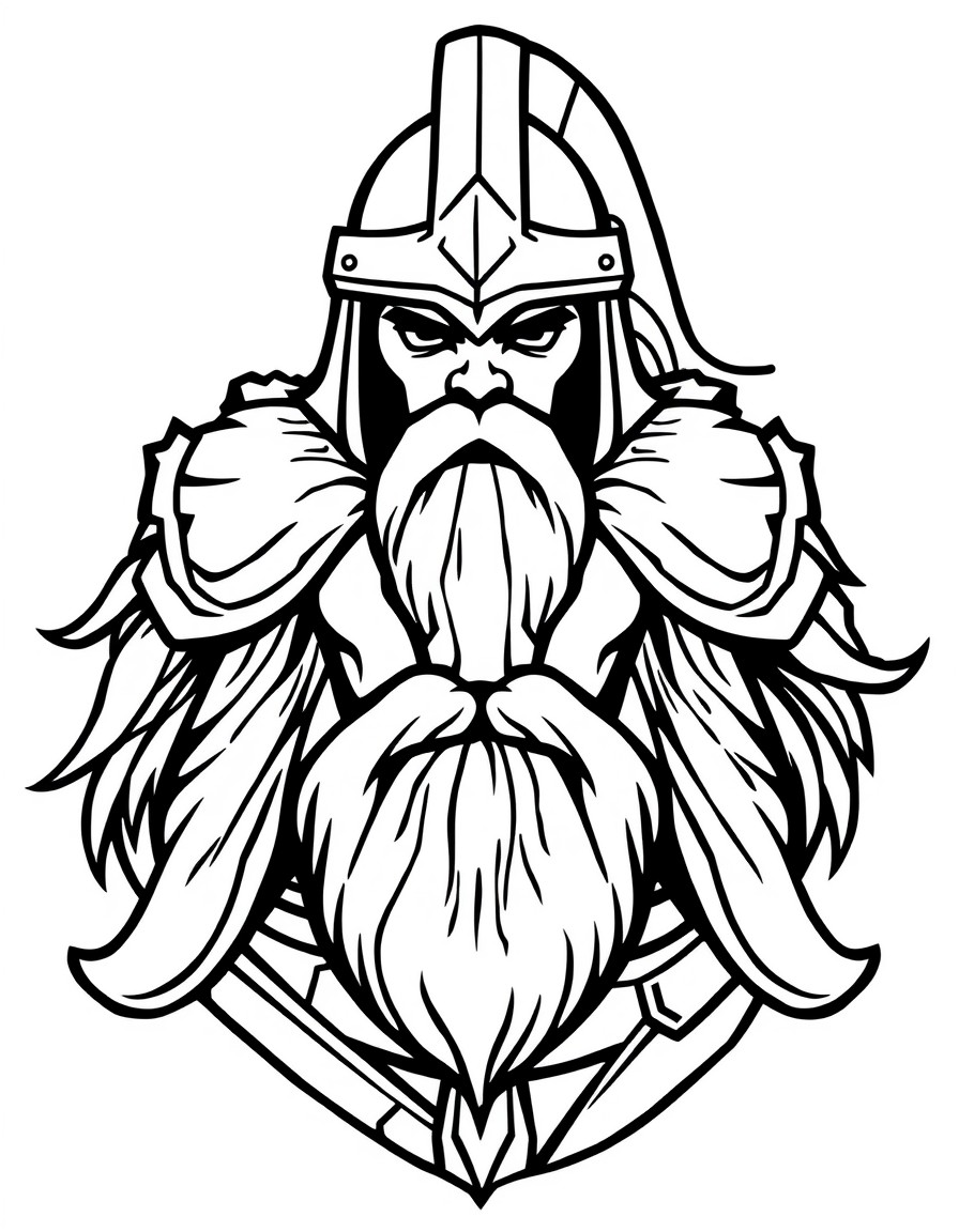 a contour of a warrior that will be used as a template, no armor or sword or helmets, no details in the face