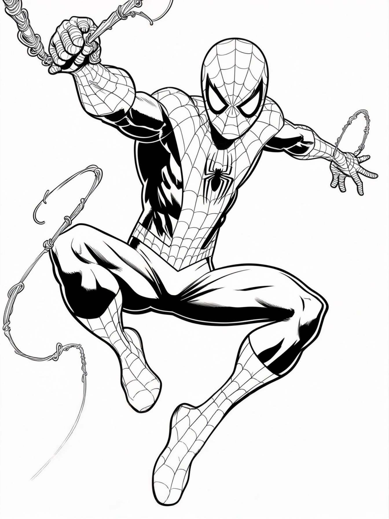 spiderman swinging