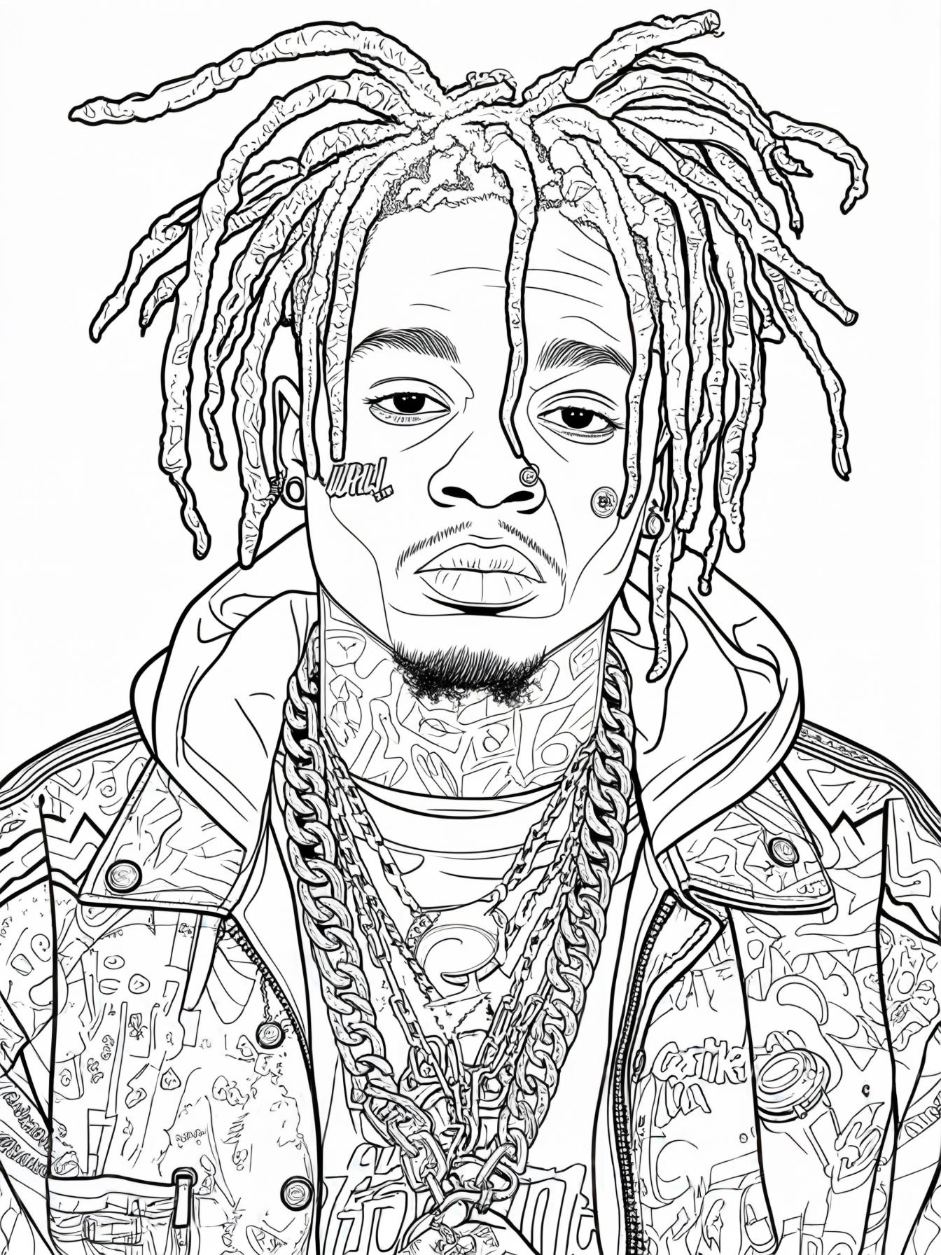 Juice Wrld with his iconic style