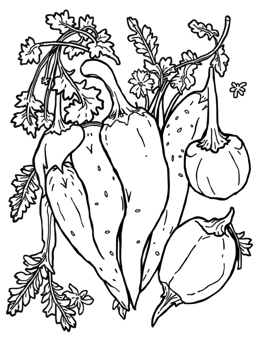 Colorful curry spices