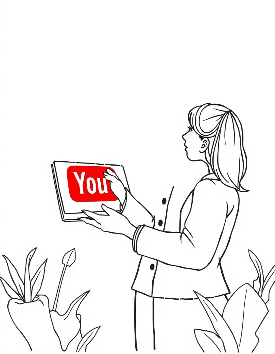 a teacher teaching on youtube