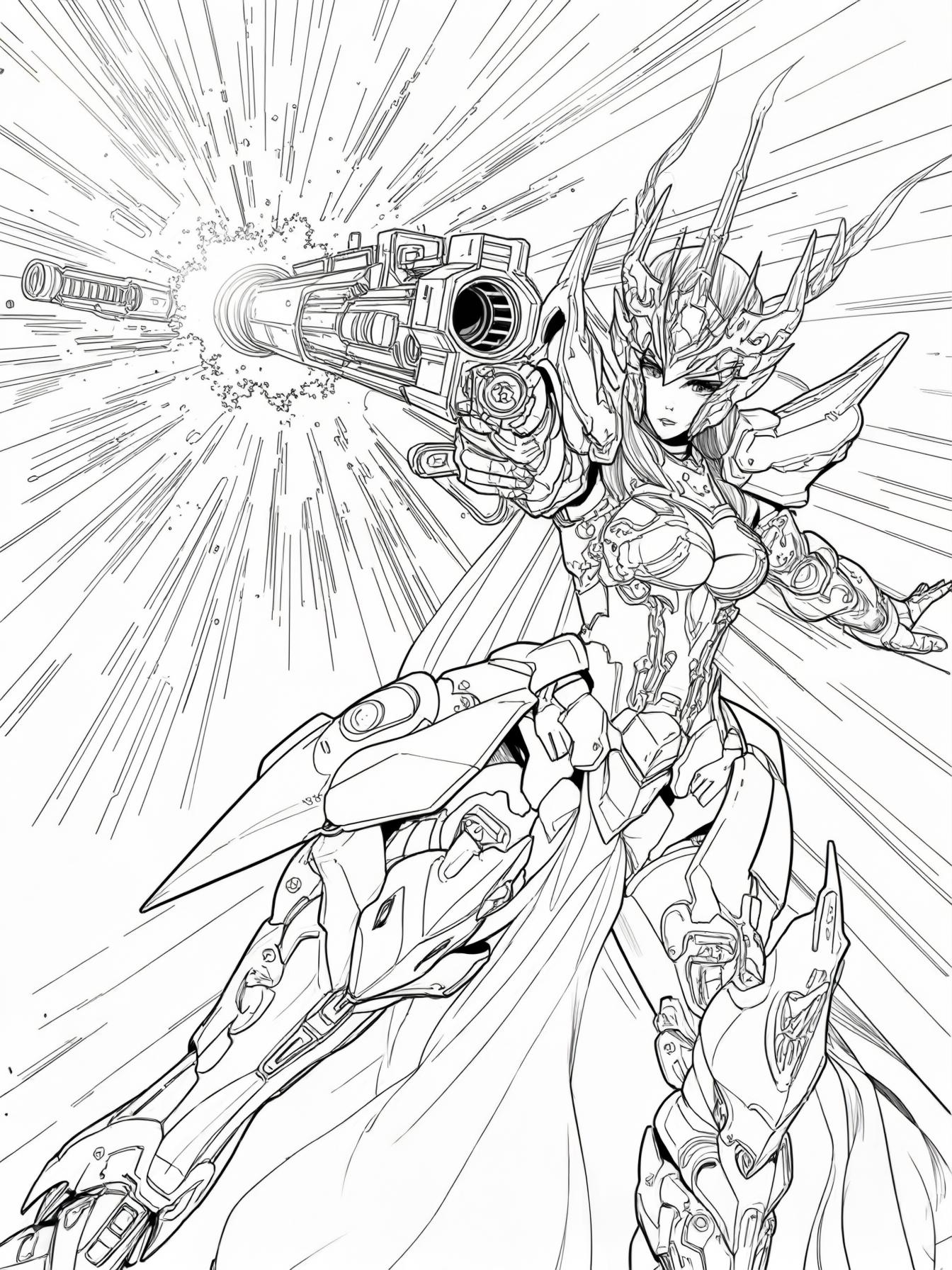 gundam wing princess fighting beam canon