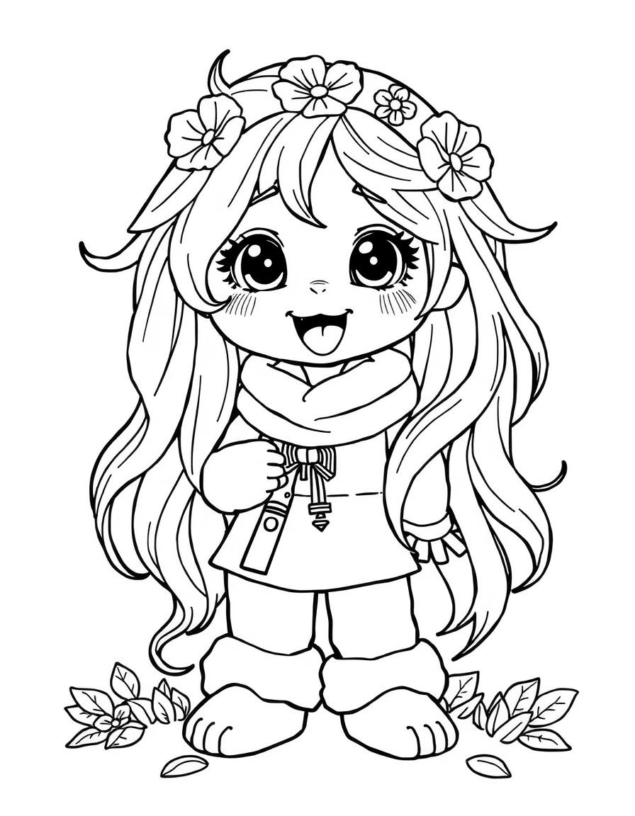 avec des personnage kawai