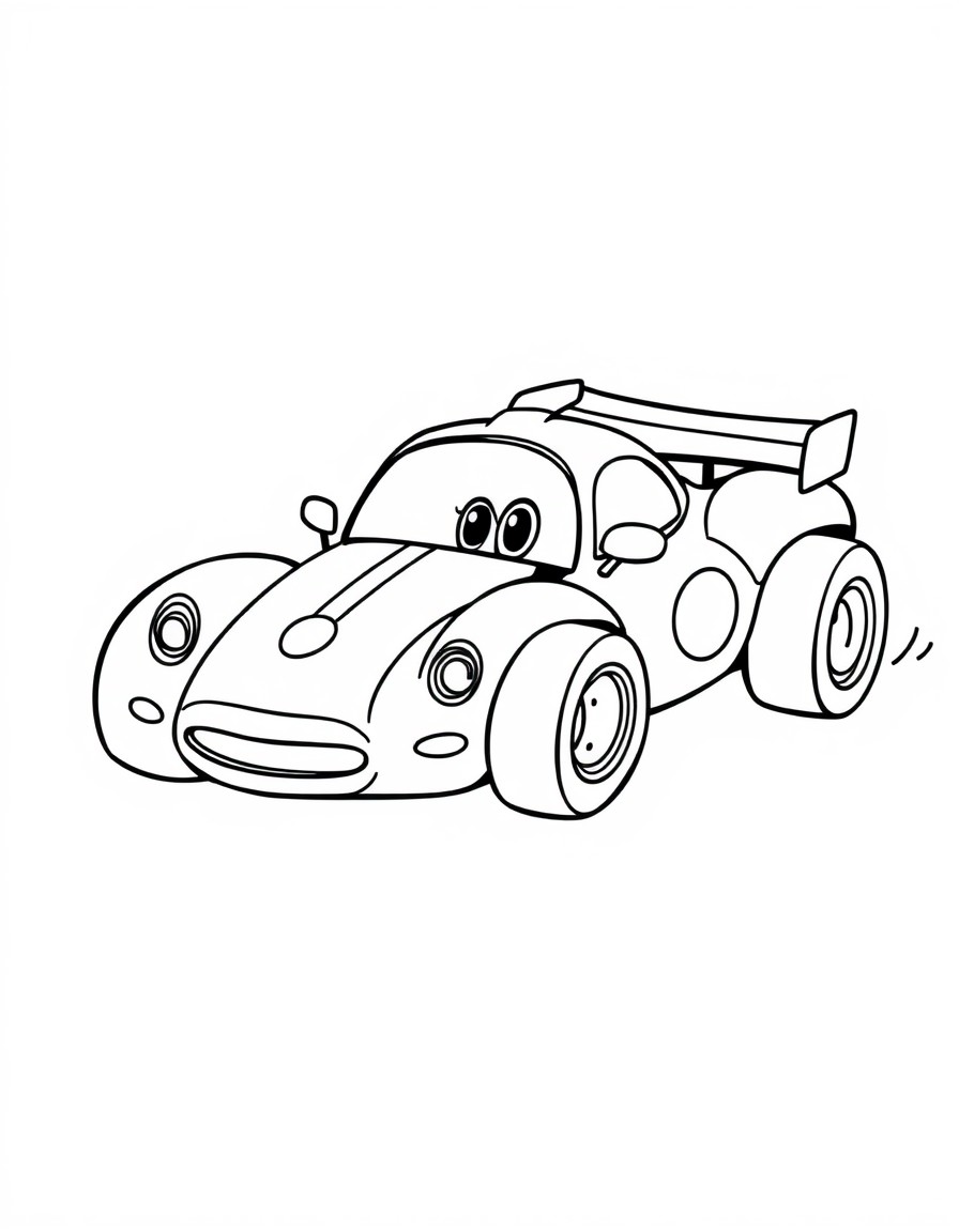 cute racing car