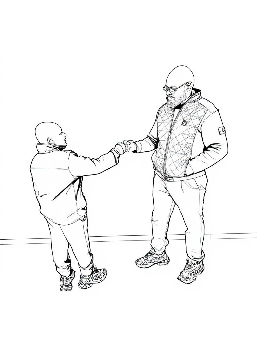 Make this a high-quality black and white COLORING PAGE with white background, only black lines, NO big gray areas, and clear, thick bold outlines, well-defined shapes, and clean edges. Remove all shad