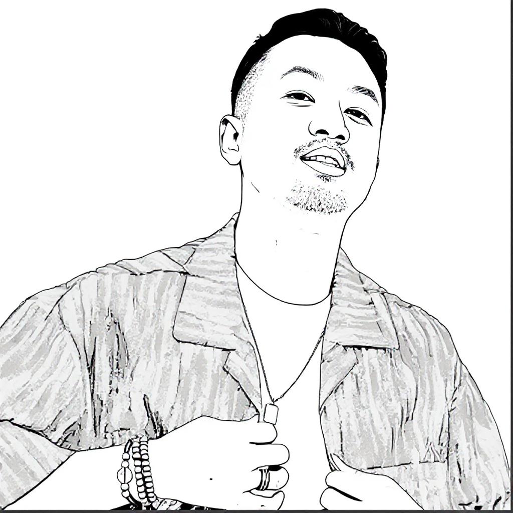 Make this a high-quality black and white COLORING PAGE with white background, only black lines, NO big gray areas, and clear, thick bold outlines, well-defined shapes, and clean edges. Remove all shad