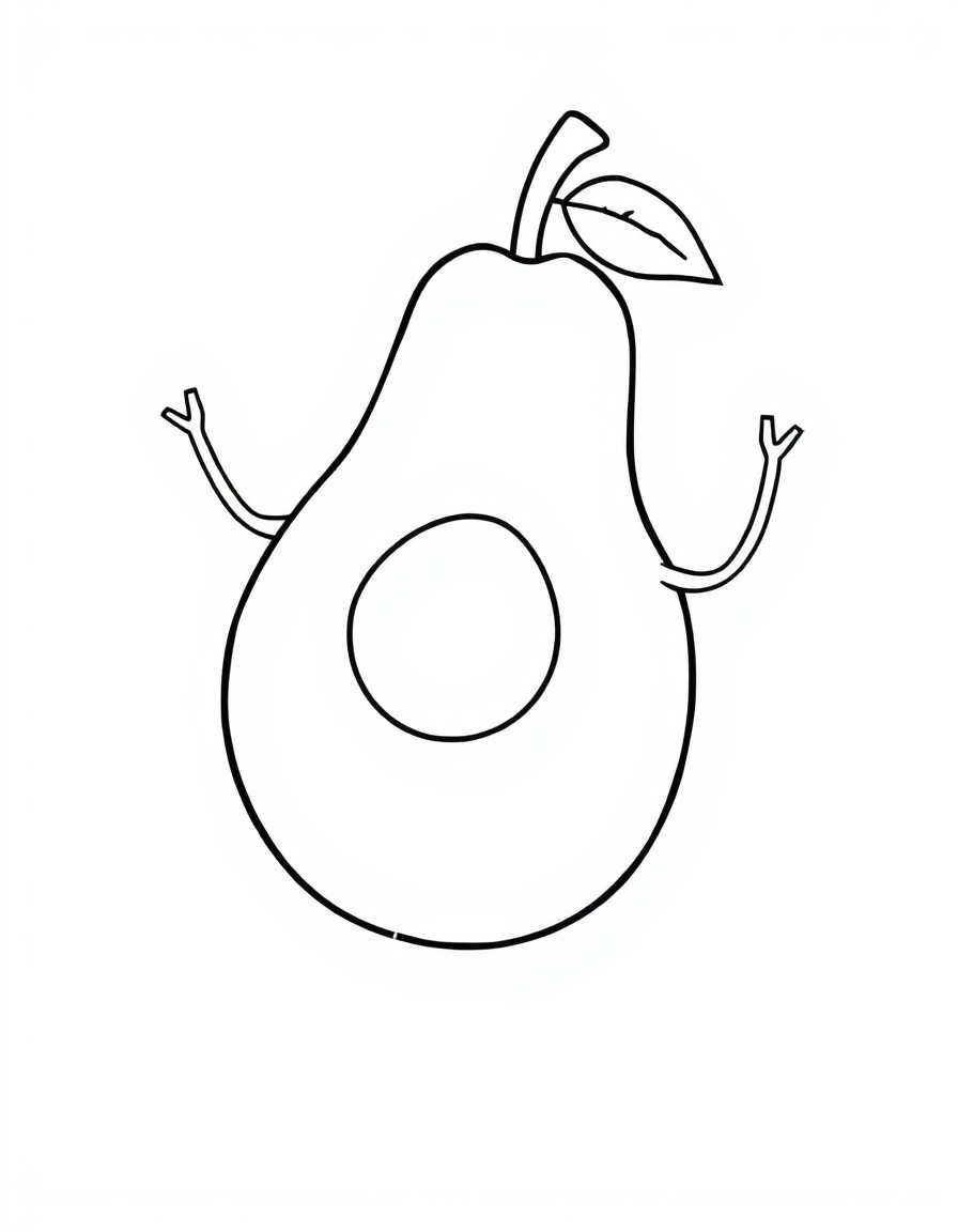 animated avocado