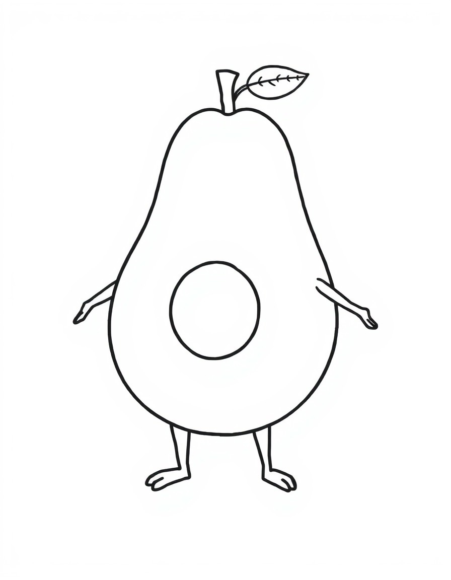 animated avocado
