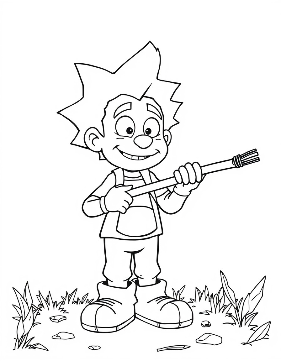 Create a jerry with a stick