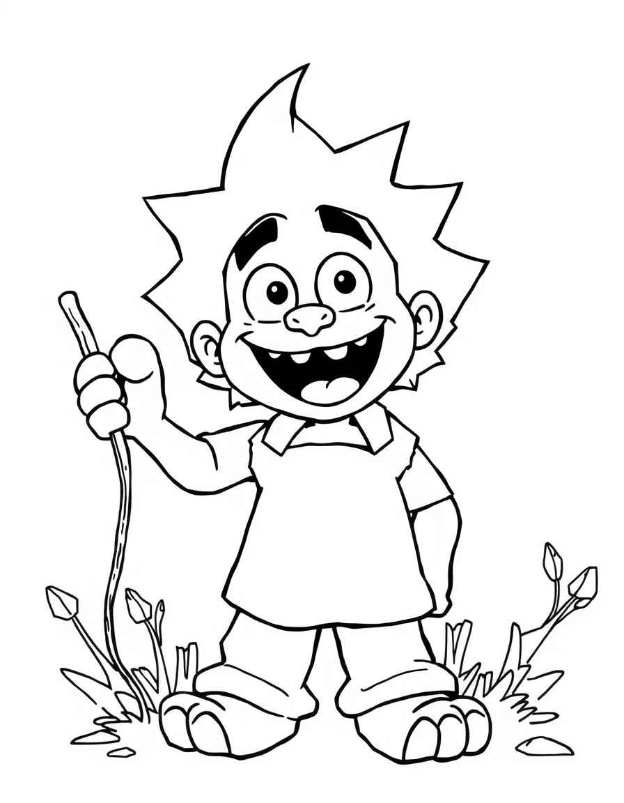 Create a jerry with a stick
