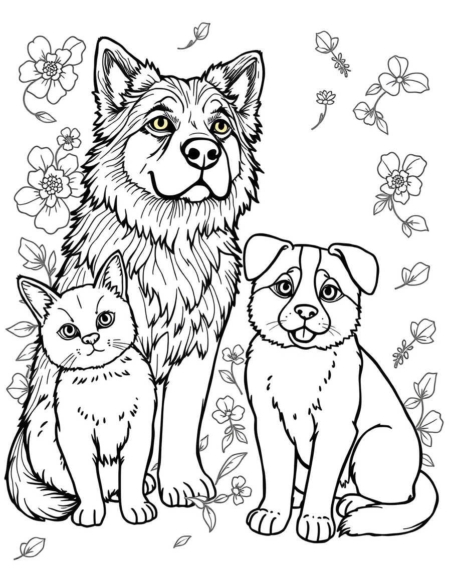 the same as last time just switch the current animals with cats and dogs