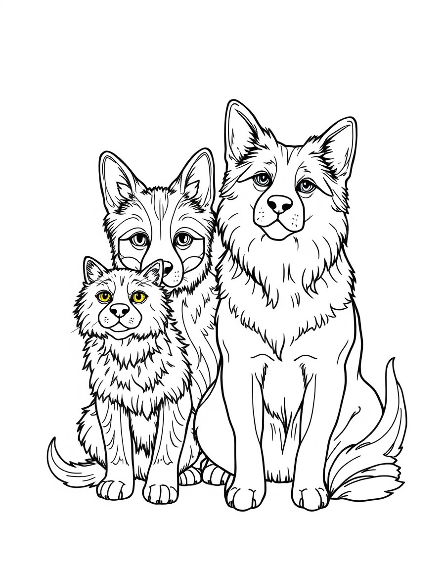 the same as last time just switch the current animals with cats and dogs