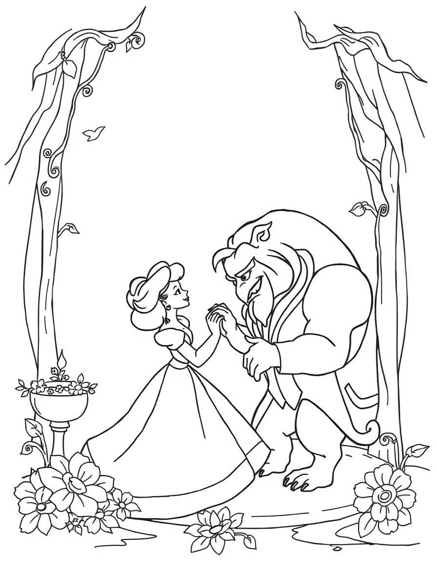 create beauty and the beast book cover