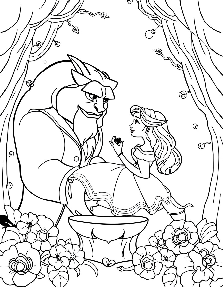 create beauty and the beast book cover