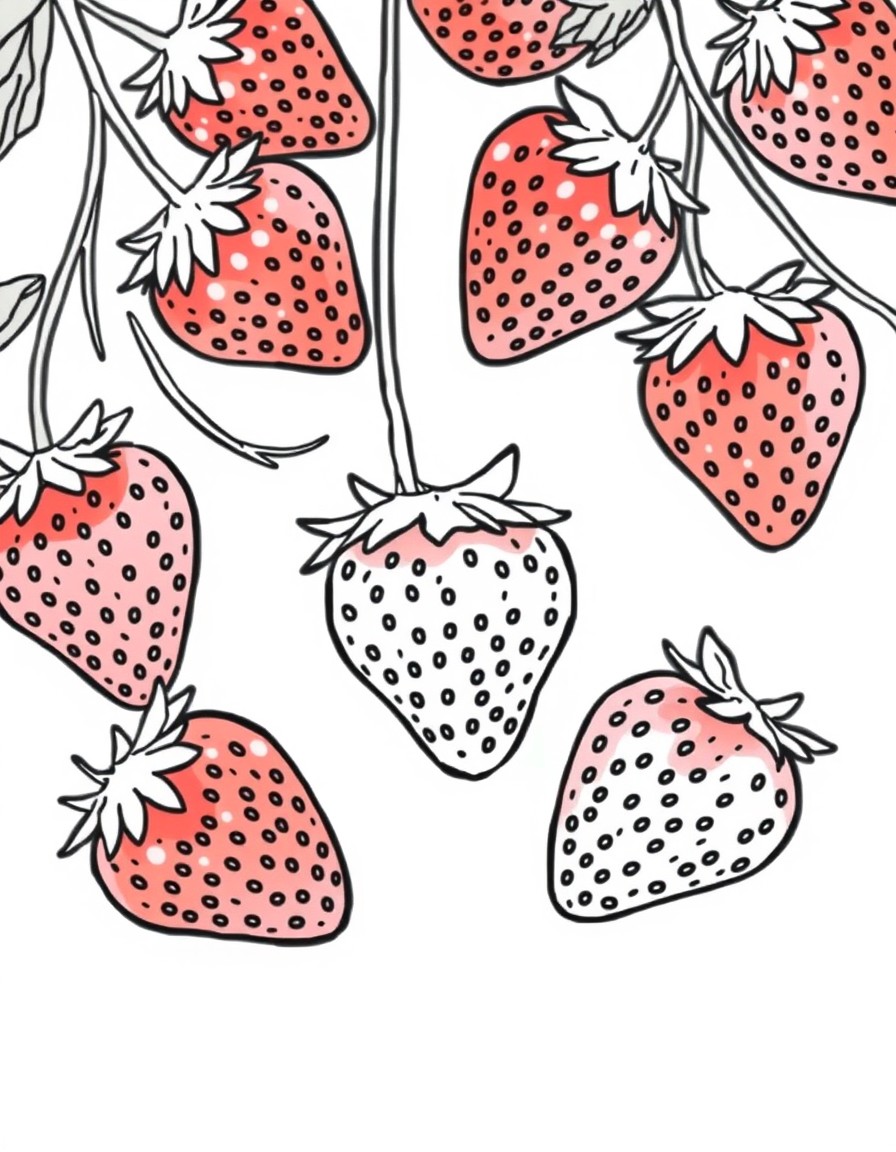 Fruit like strawberries for adults who are trying to be healthy