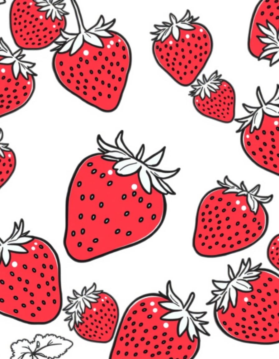 Fruit like strawberries for adults who are trying to be healthy