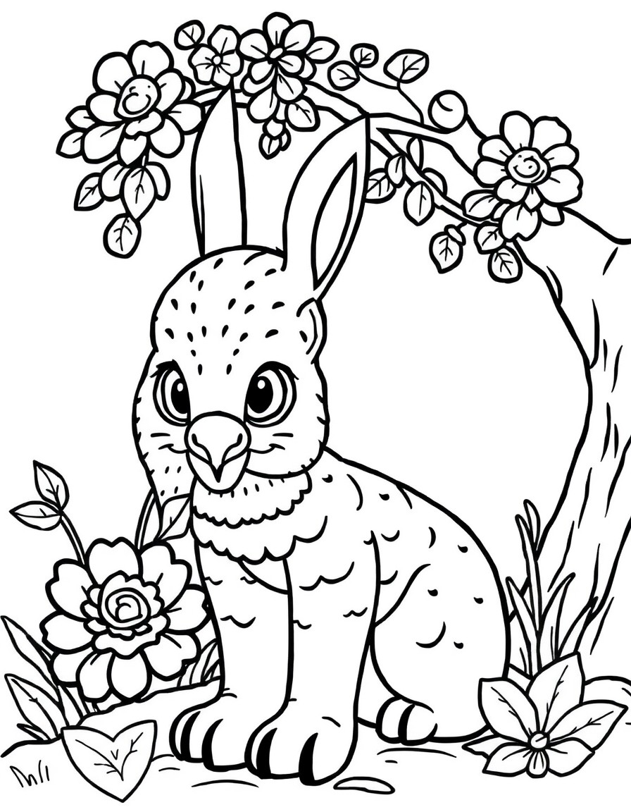 coloring page with pure white background and solid black lines only, no grayscale or shading: , thick black outlines, large clear spaces perfect for young children, clear outlines with good coloring spaces, perfect for printing