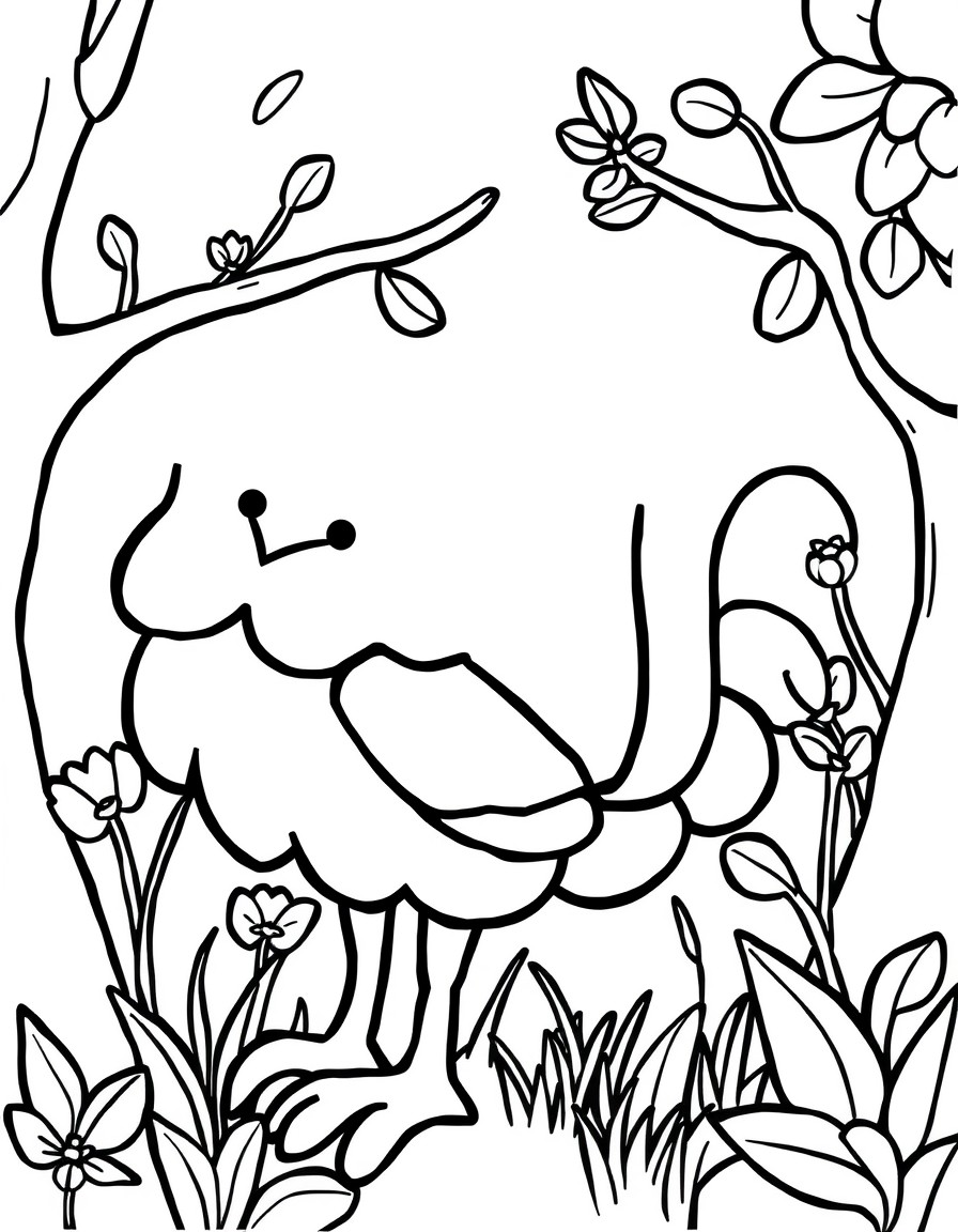 coloring page with pure white background and solid black lines only, no grayscale or shading: , thick black outlines, large clear spaces perfect for young children, clear outlines with good coloring spaces, perfect for printing