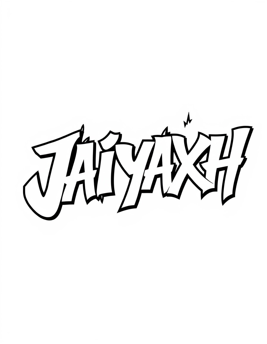 Jaiyaxh text in graffiti