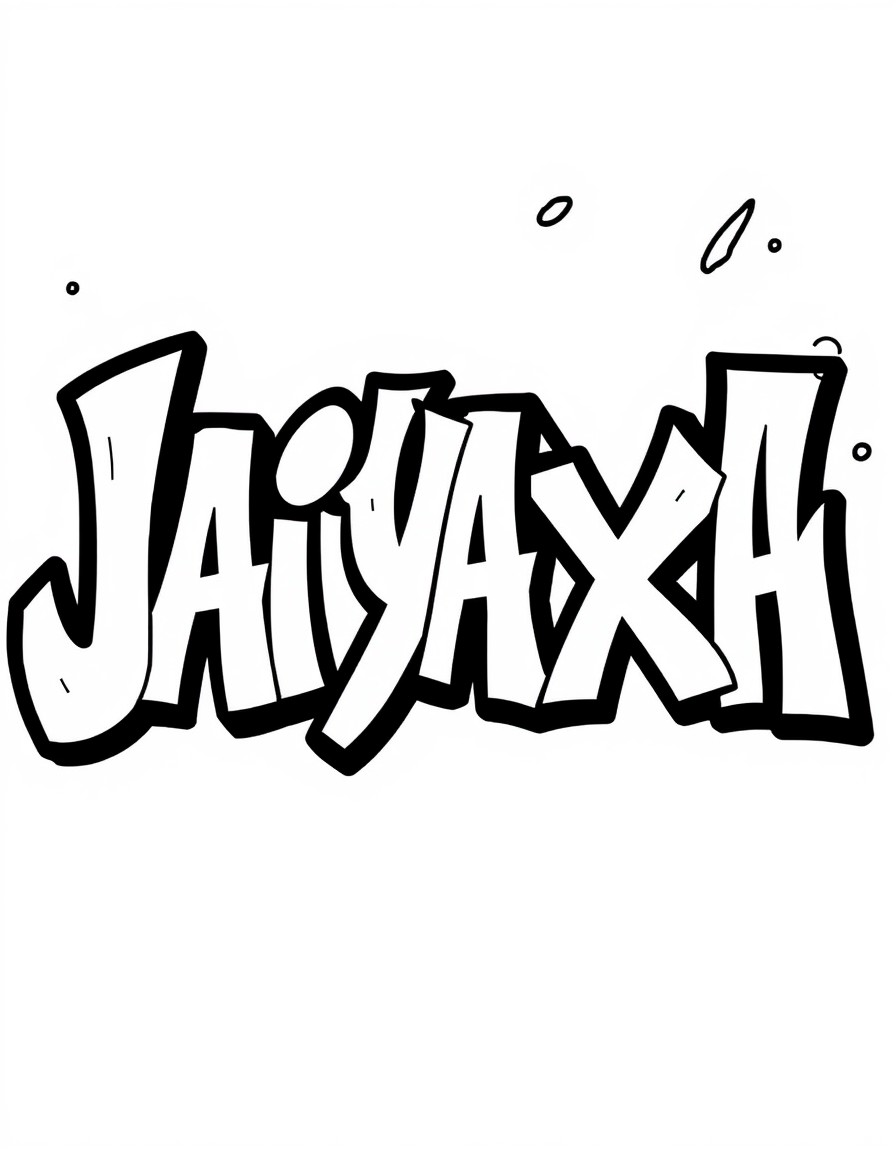 Jaiyaxh text in graffiti