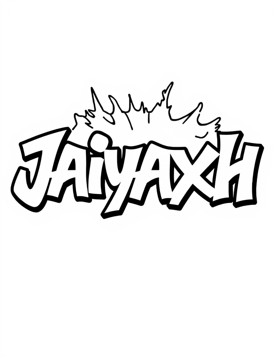 Jaiyaxh text in graffiti