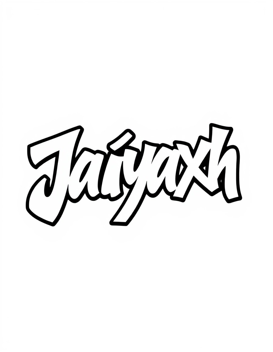 Jaiyaxh text in graffiti