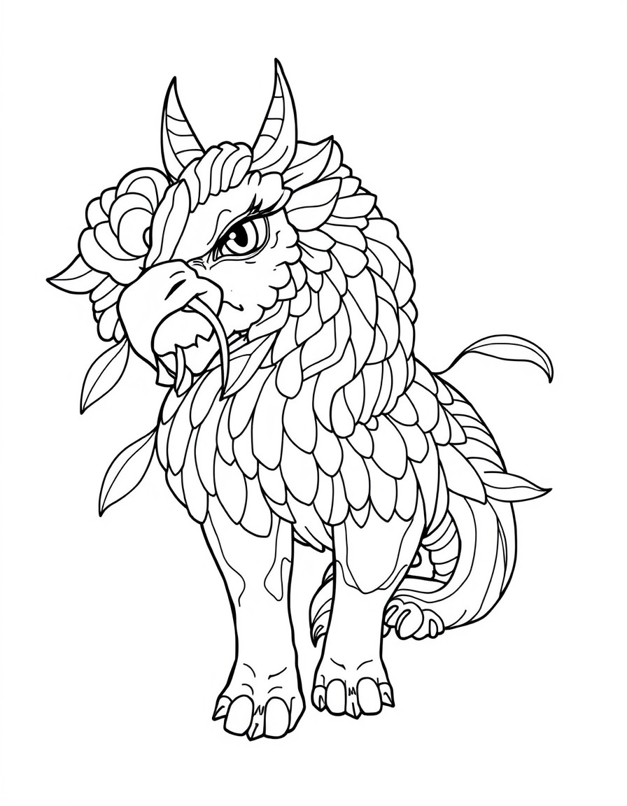 white background, black outlines, well-structured, ready for coloring, coloring page of: , very detailed, perfect for very advanced coloring