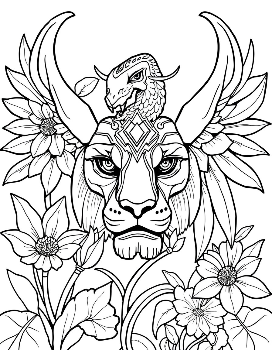 white background, black outlines, well-structured, ready for coloring, coloring page of: , very detailed, perfect for very advanced coloring
