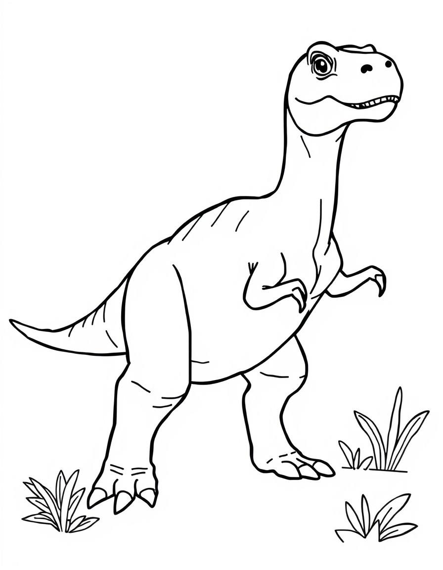 Criar vrias imagens de dinossauros para colorir, par um e-book infantil